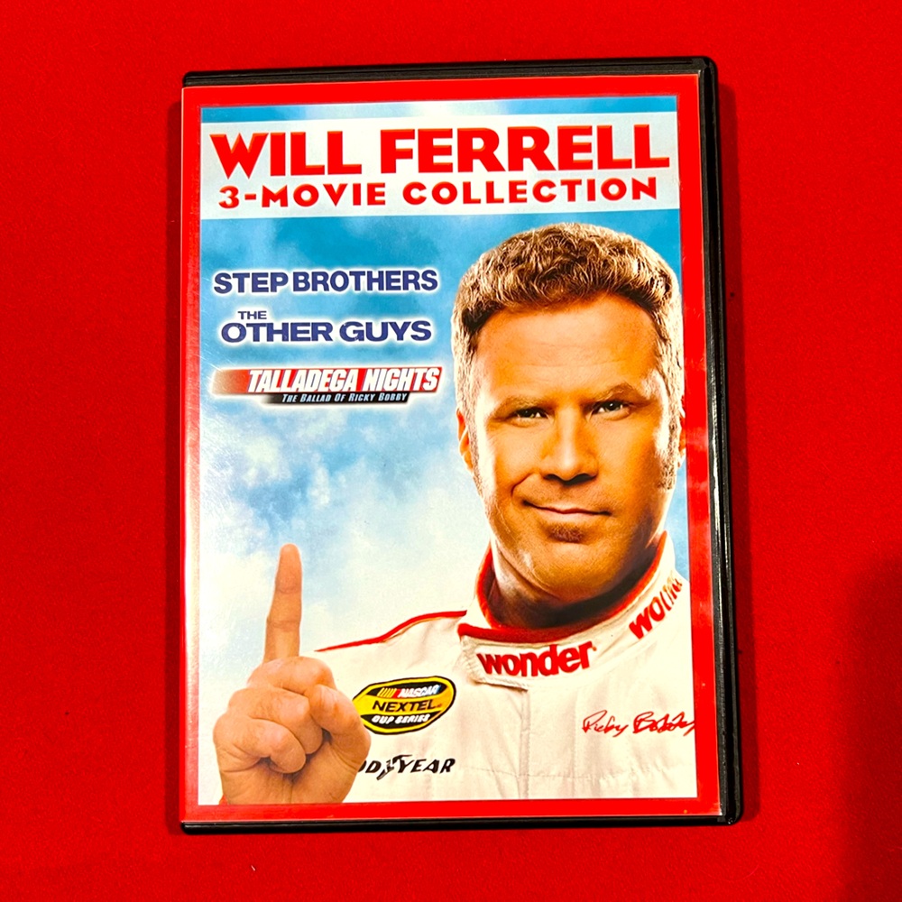 Will Ferrel DVD - Talledega Nights, Step Brothers, The Other Guys - 3 in one.